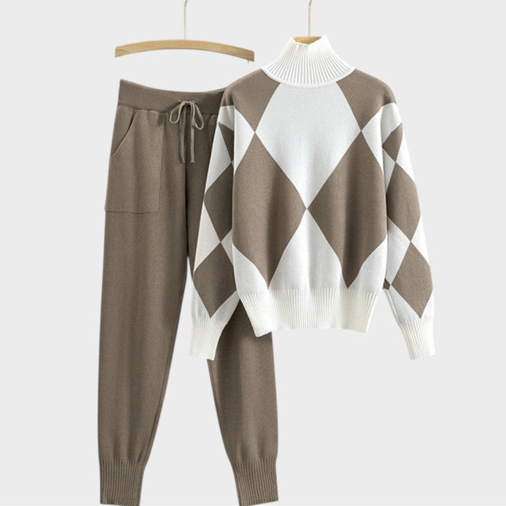 Mannu | Conjunto de Suéter y Pantalón de Malla Liviana
