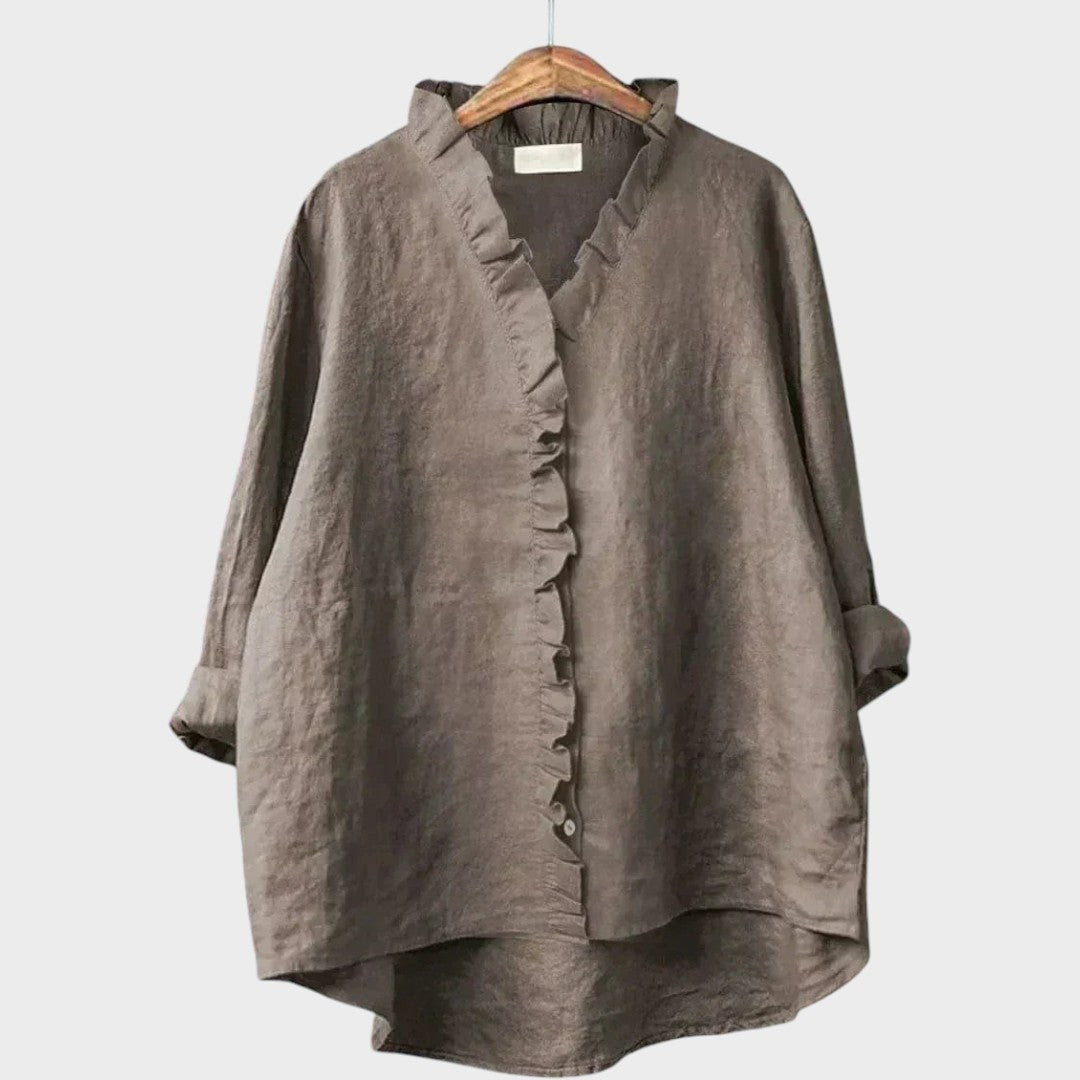 Sol | Blusa Oversize con Cuello en V