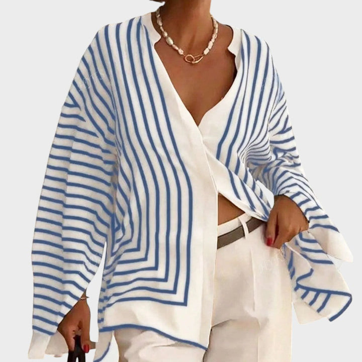 Yamila | Blusa a Rayas Fluida