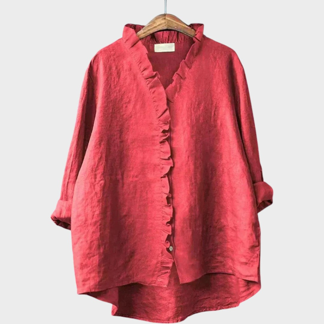 Sol | Blusa Oversize con Cuello en V