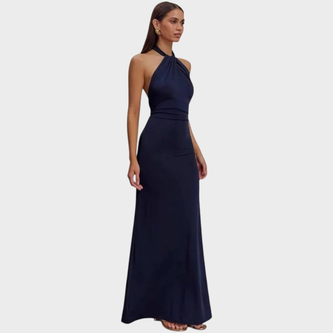 Mía | Vestido Largo con Escote Halter