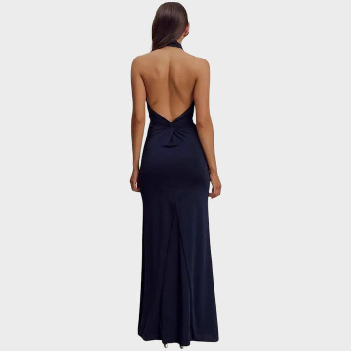 Mía | Vestido Largo con Escote Halter