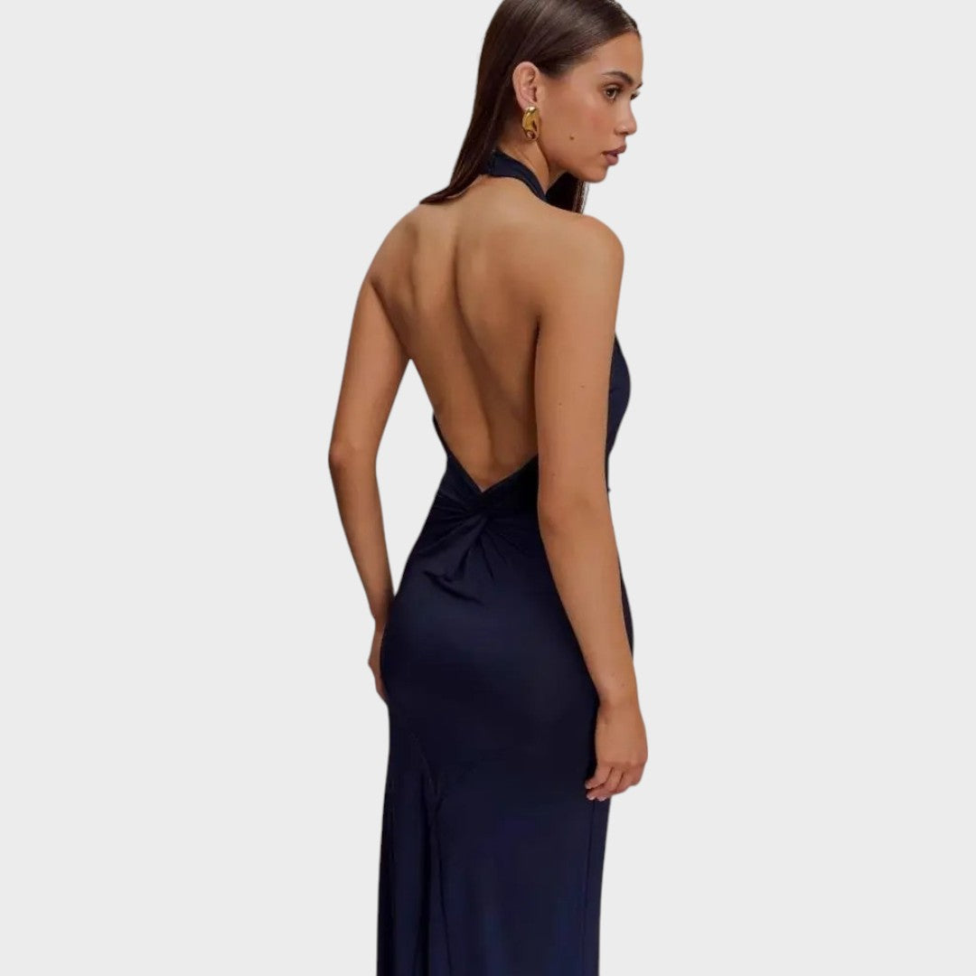 Mía | Vestido Largo con Escote Halter