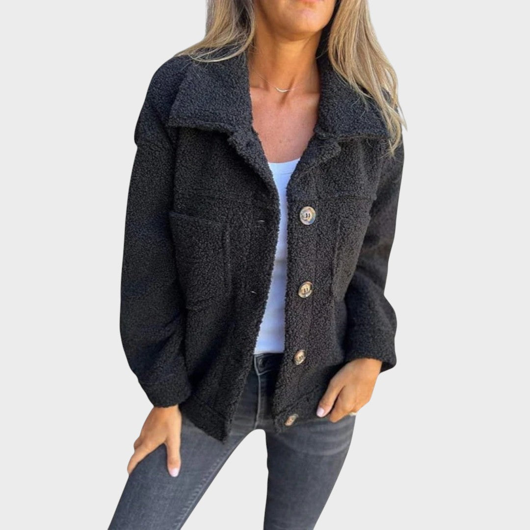 Soledad | Campera Tipo Borrego con Botones