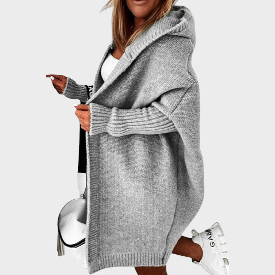 Leticia | Cárdigan de Punto con Capucha Oversize