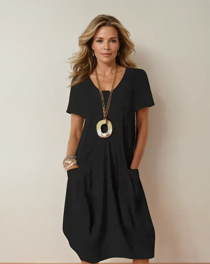 Sofía | Vestido Midi Casual con Vuelo