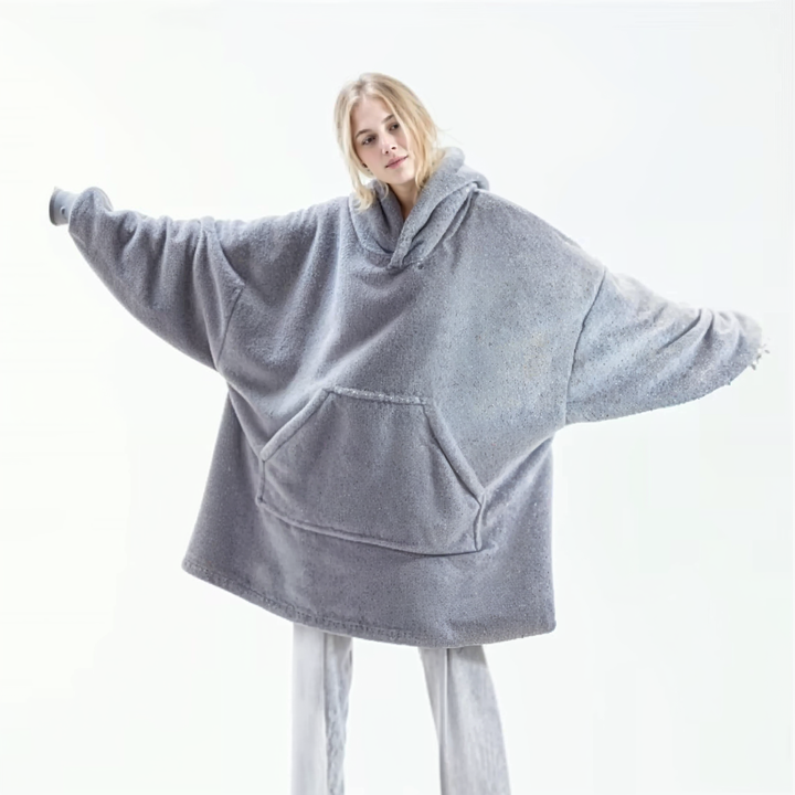 Cozycloud | Sudadera Oversized Forrada de Forro Polar