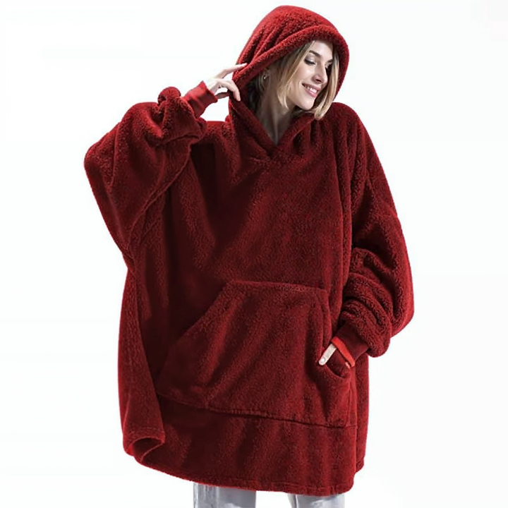 Cozycloud | Sudadera Oversized Forrada de Forro Polar