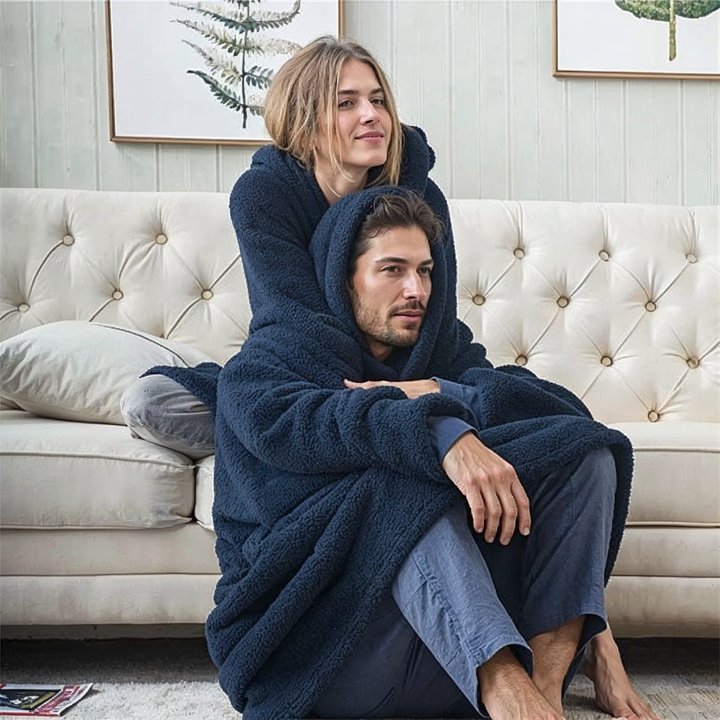 Cozycloud | Sudadera Oversized Forrada de Forro Polar