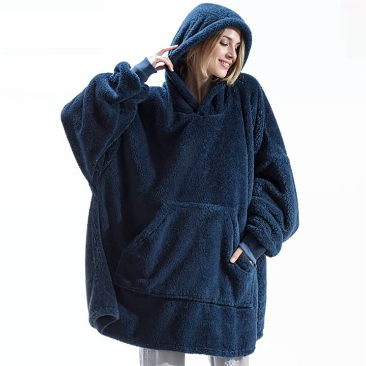 Cozycloud | Sudadera Oversized Forrada de Forro Polar