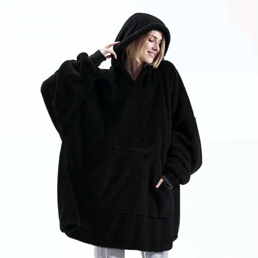 Cozycloud | Sudadera Oversized Forrada de Forro Polar