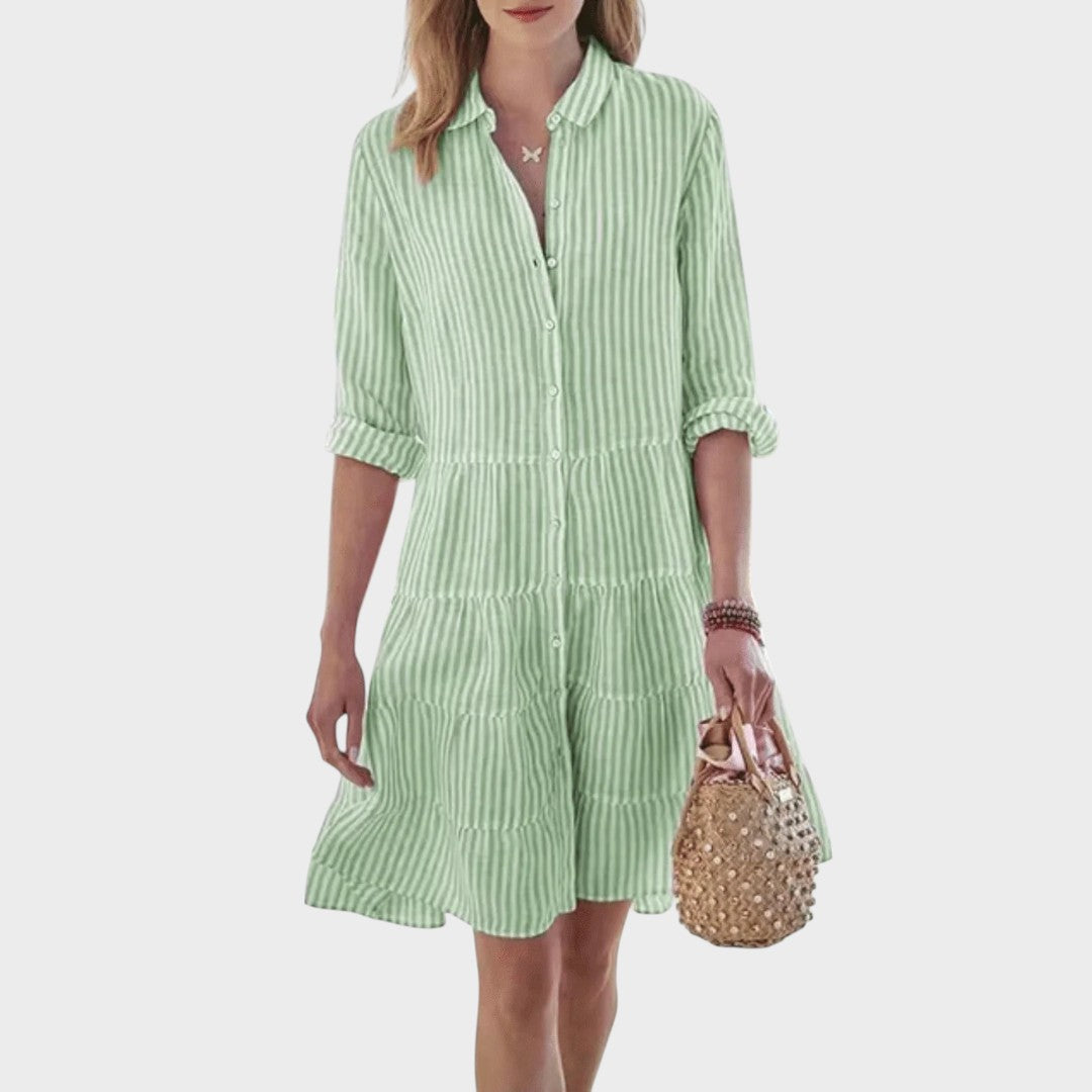Renée | Vestido Camisero a Rayas