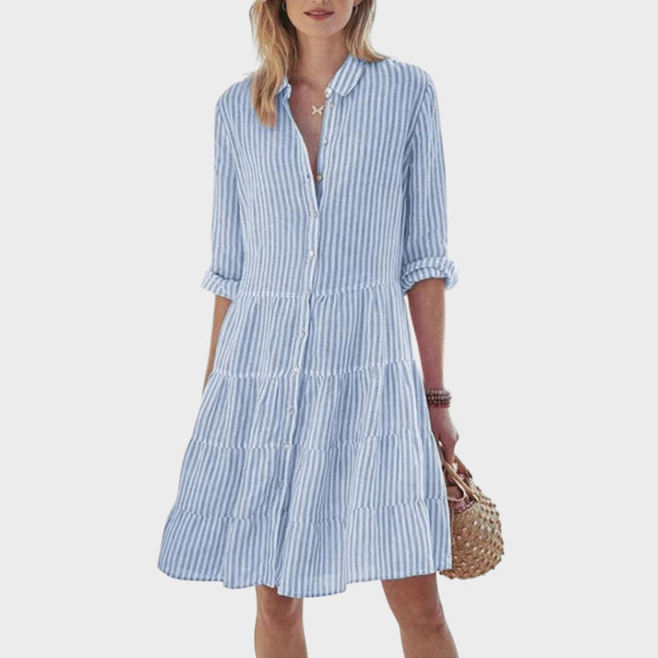 Renée | Vestido Camisero a Rayas