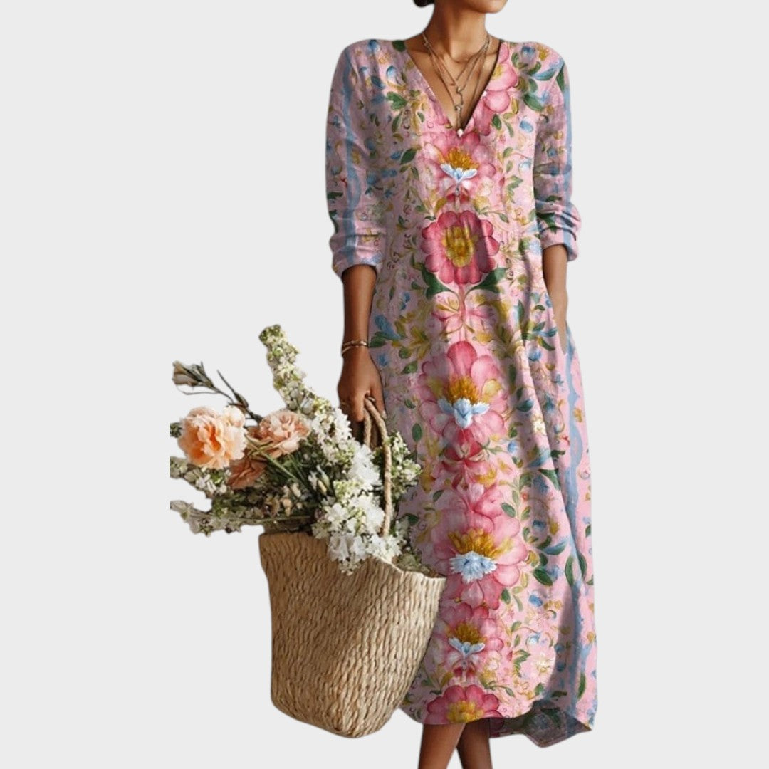 Kellen | Vestido Maxi de Lino
