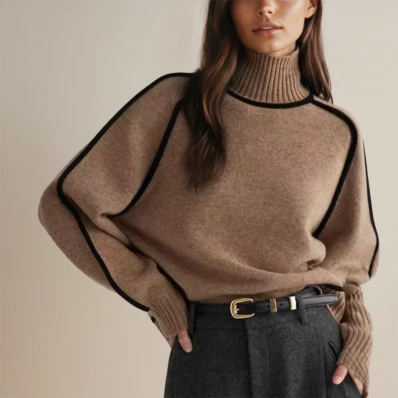 Faylin | Suéter Moderno de Cuello Alto