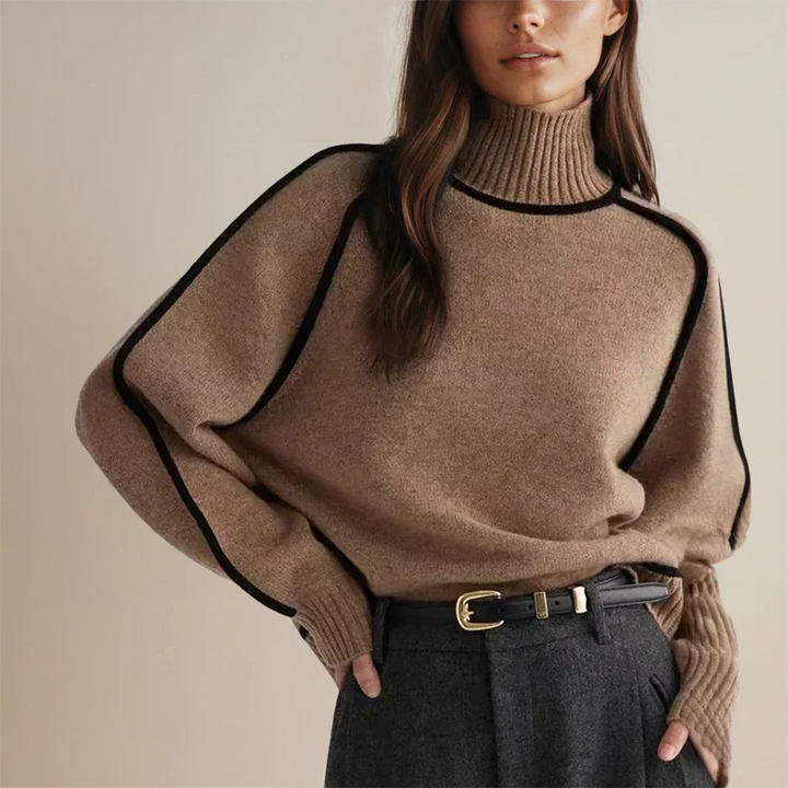 Faylin | Suéter Moderno de Cuello Alto