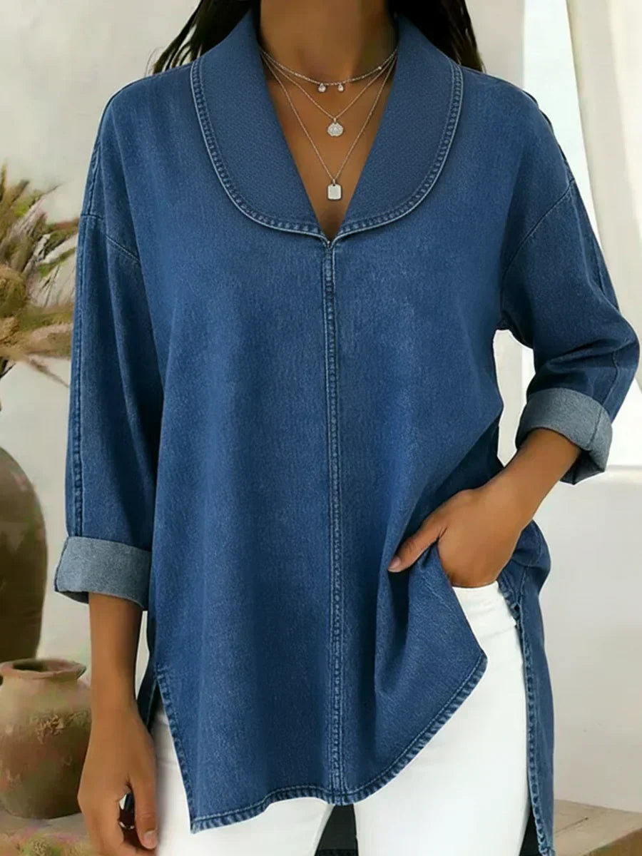 Viviane | Blusa Denim Larga
