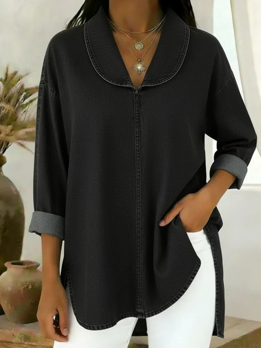 Viviane | Blusa Denim Larga