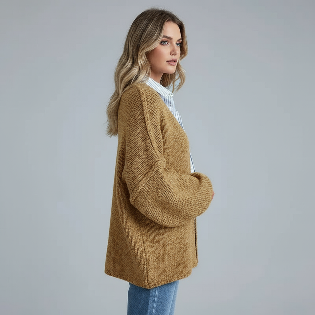 The Oversized Cardie | Cárdigan de Punto Relajado — Edición Final