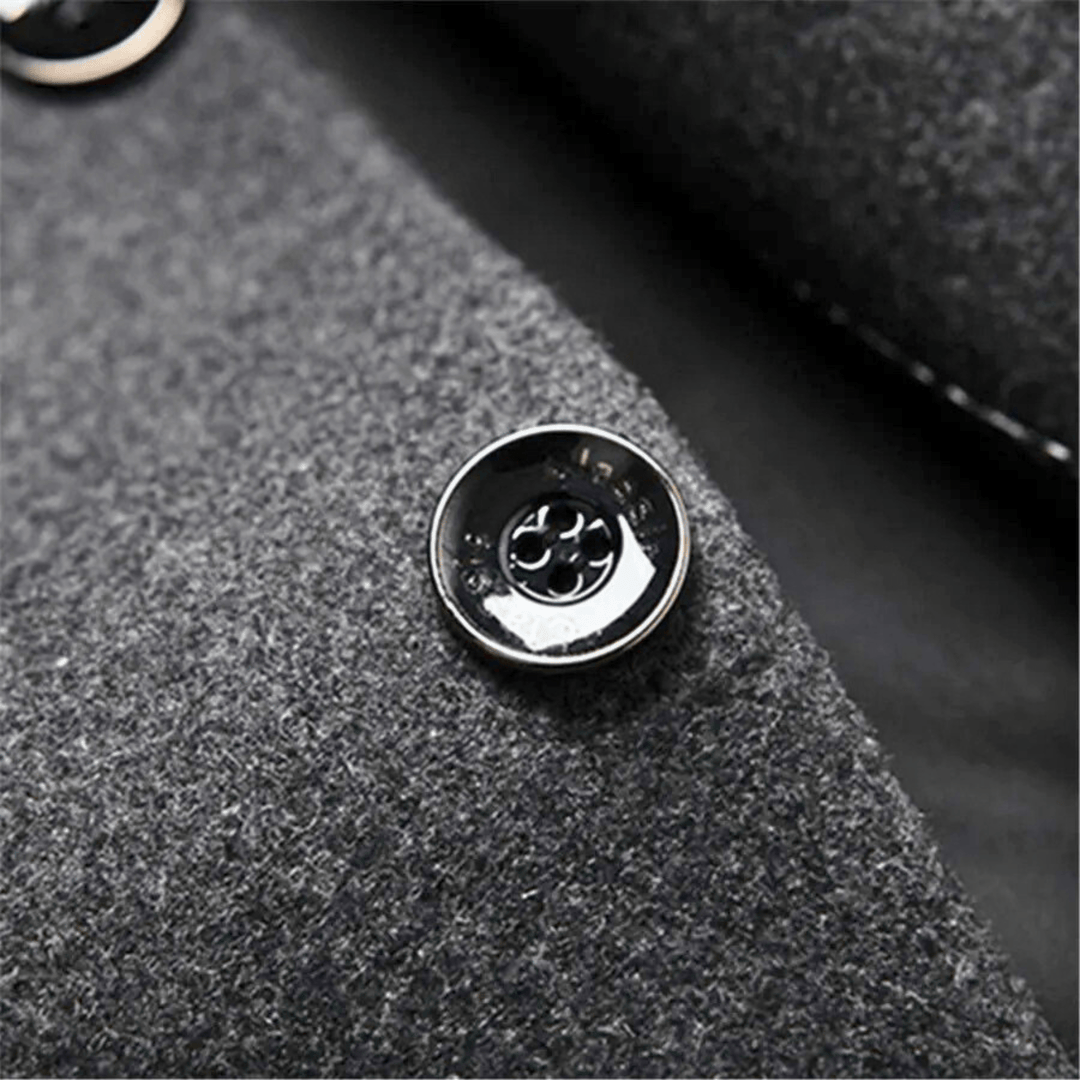 Daan | Chaqueta Slim Fit para Hombre con Cuello Mao y Elegancia Atemporal para Días Fríos