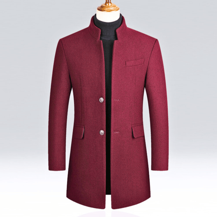 Daan | Chaqueta Slim Fit para Hombre con Cuello Mao y Elegancia Atemporal para Días Fríos