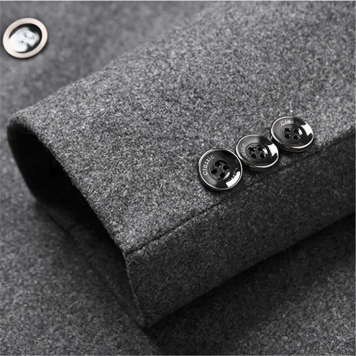 Daan | Chaqueta Slim Fit para Hombre con Cuello Mao y Elegancia Atemporal para Días Fríos