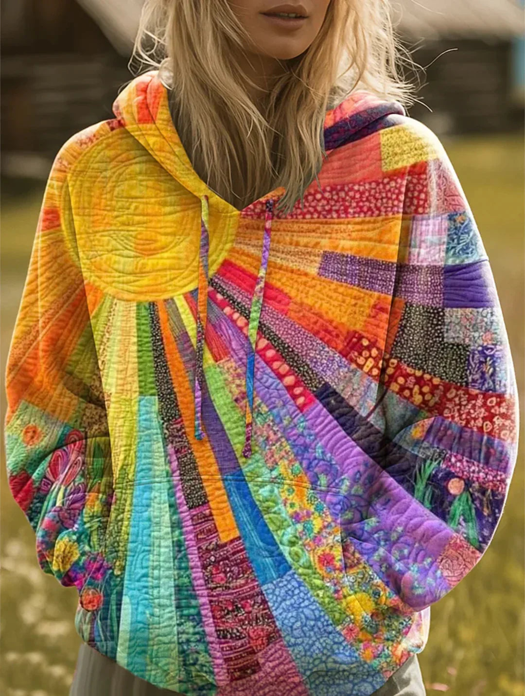 Lauren | Buzo Boho Patchwork