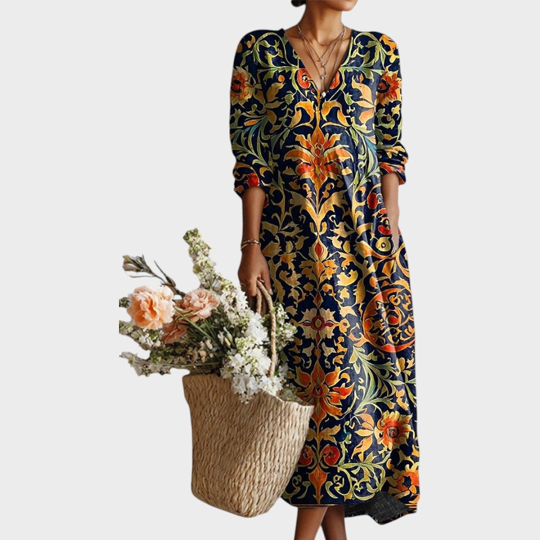 Yana | Vestido Maxi de Lino