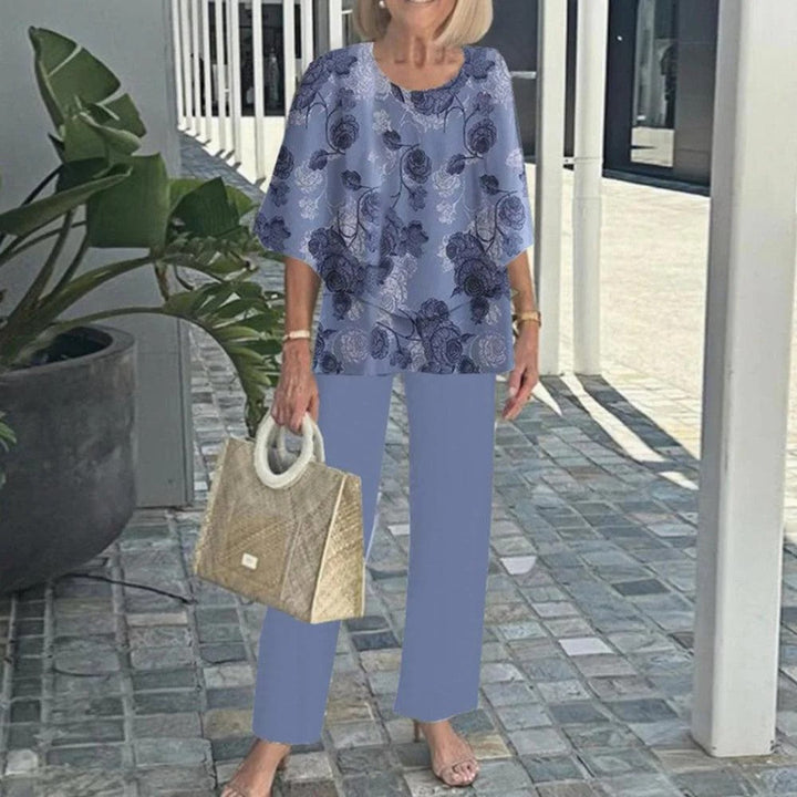 Wenda | Conjunto de Dos Piezas Sin Esfuerzo – Top Relajado y Pantalones de Pierna Ancha
