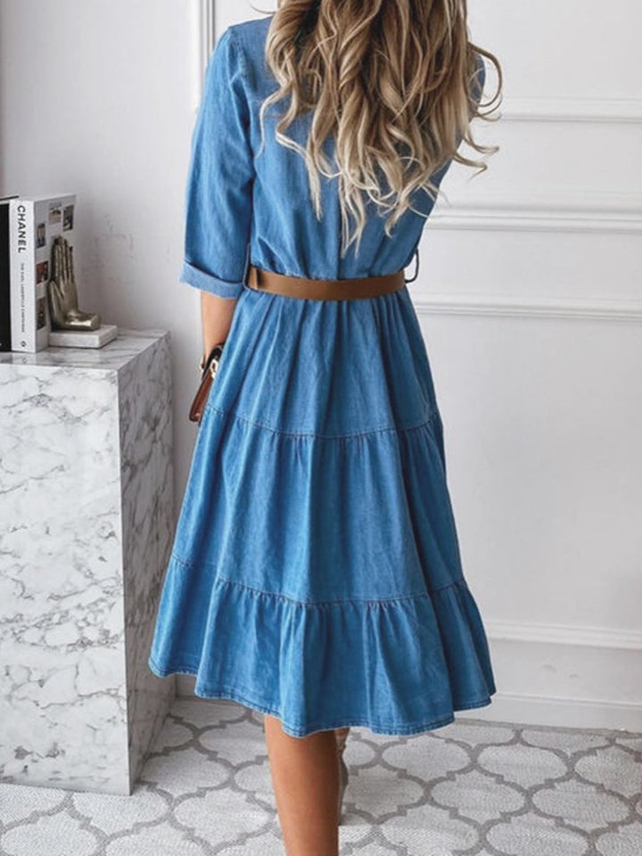Barbara | Vestido de mezclilla casual y elegante