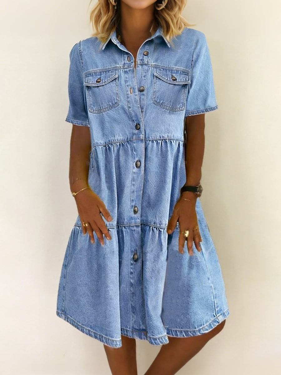 Sofía | Vestido de Jean de Largo Medio
