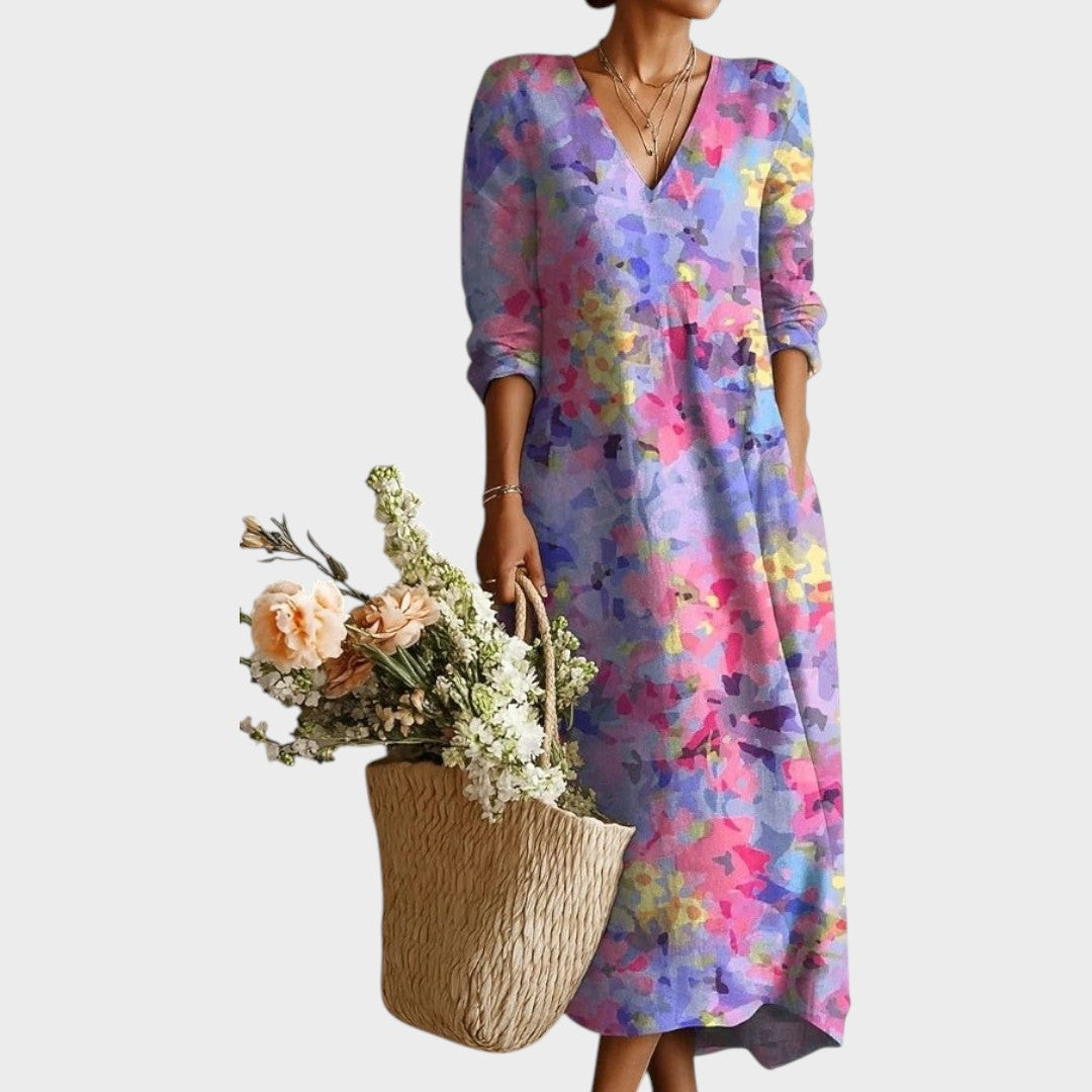Kelly | Vestido Maxi de Lino