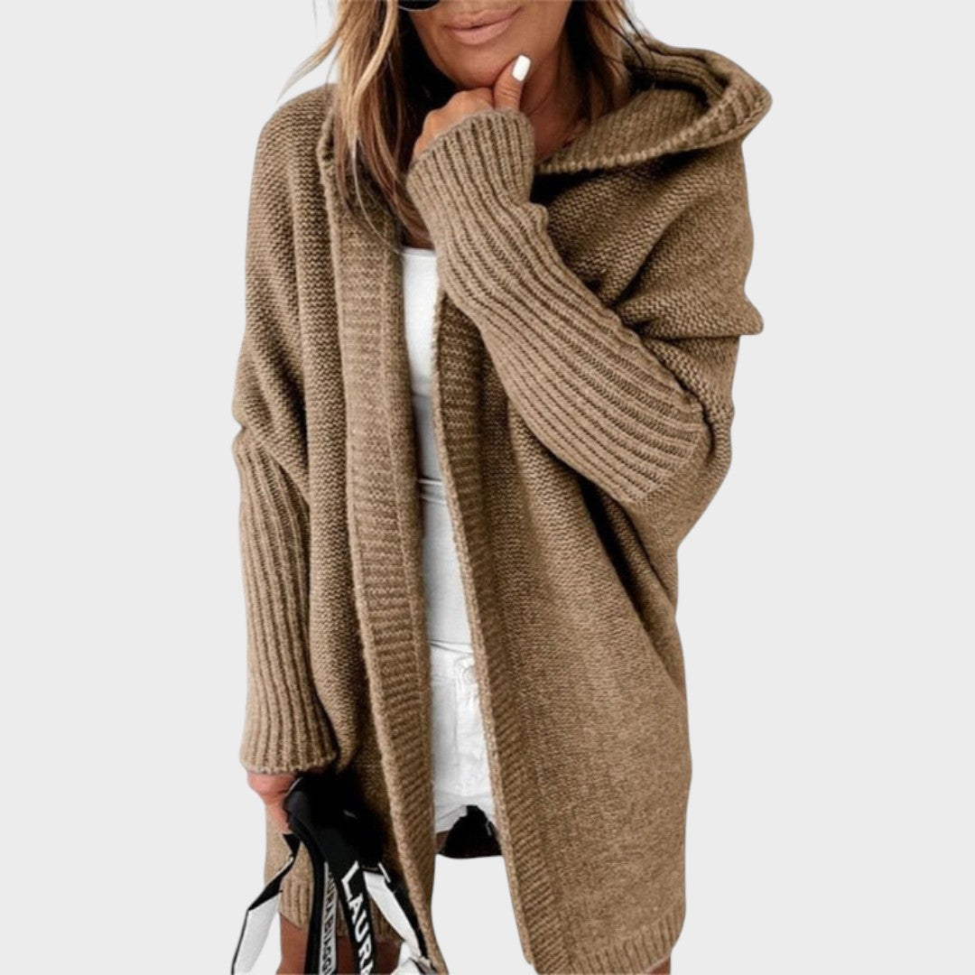 Leticia | Cárdigan de Punto con Capucha Oversize