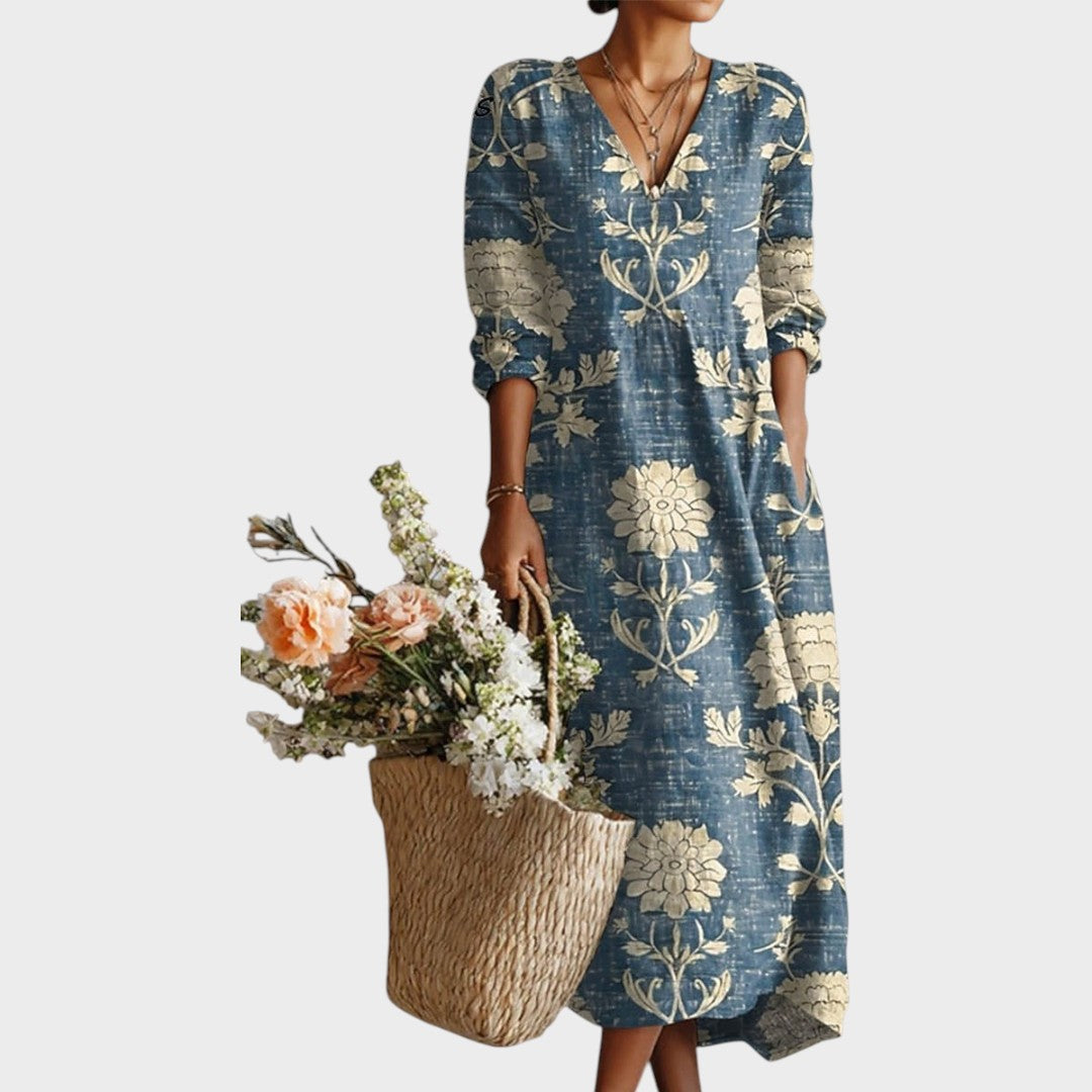 Karola | Vestido Maxi de Lino