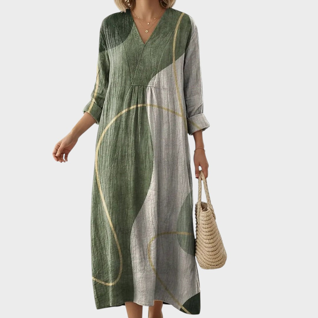 Larissa | Vestido Maxi de Lino