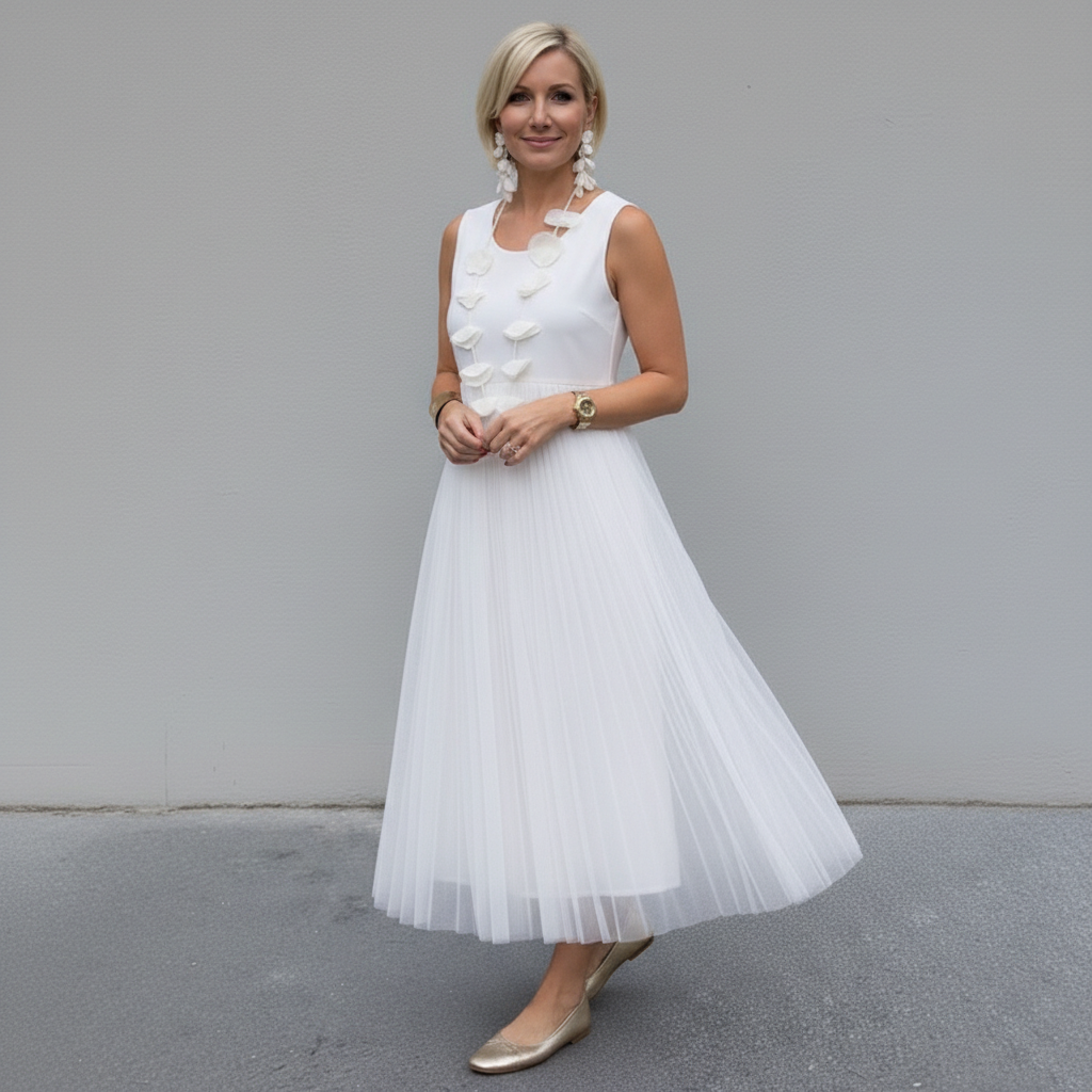 Emmie | Conjunto Elegante de Dos Piezas – Conjunto de Vestido de Punto en Capas Sin Esfuerzo