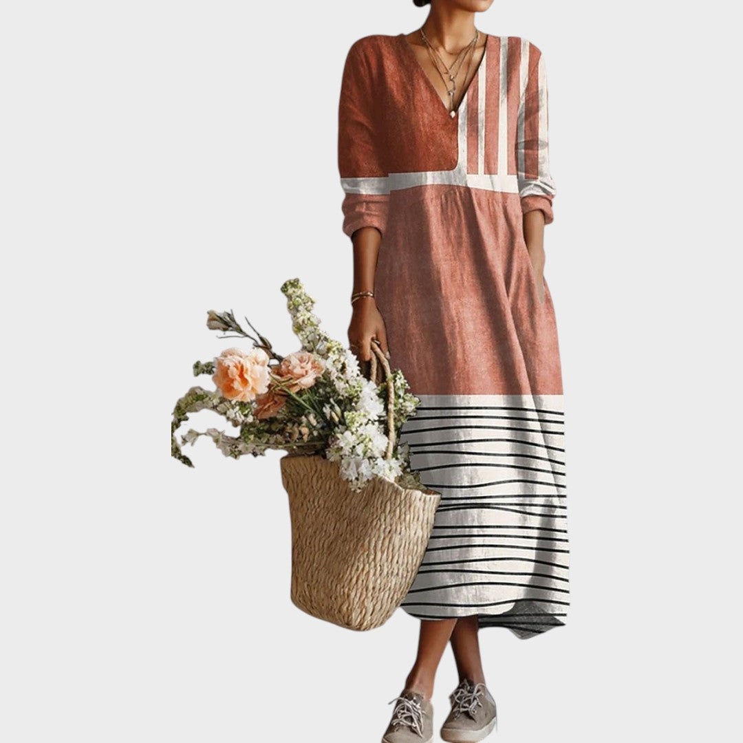 Zoila | Vestido Maxi de Lino
