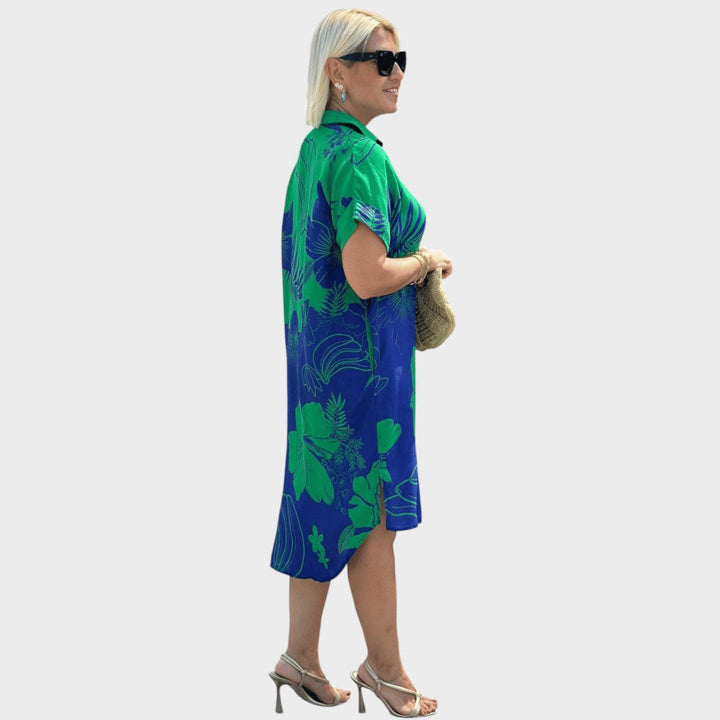 Ailén | Vestido Camisero con Estampado Floral